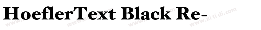 HoeflerText Black Re字体转换